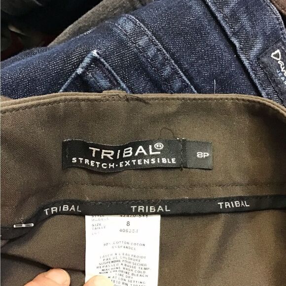 TRIBAL Ladies8 p  brown dress pants - Picture 2 of 4